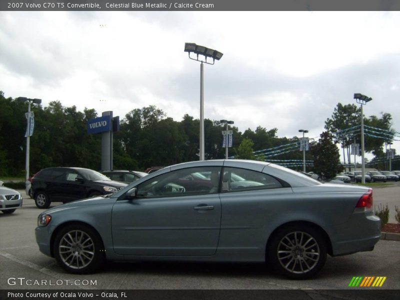 Celestial Blue Metallic / Calcite Cream 2007 Volvo C70 T5 Convertible