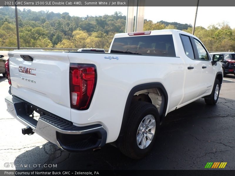 Summit White / Jet Black 2021 GMC Sierra 1500 SLE Double Cab 4WD