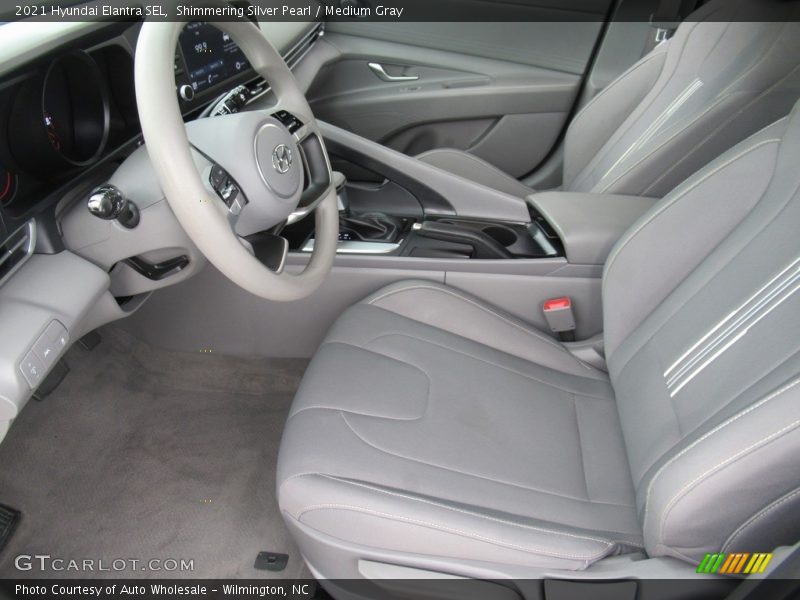 Shimmering Silver Pearl / Medium Gray 2021 Hyundai Elantra SEL