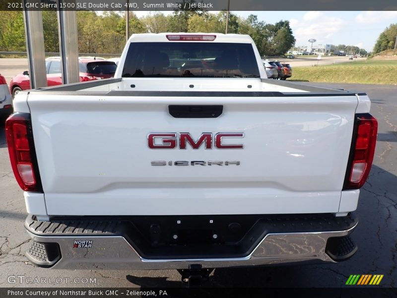 Summit White / Jet Black 2021 GMC Sierra 1500 SLE Double Cab 4WD