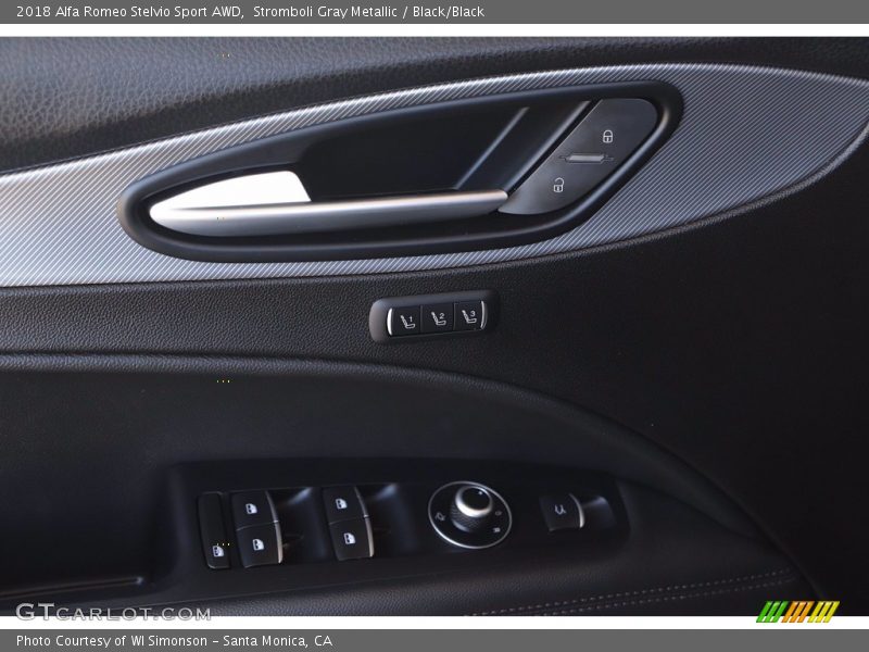 Stromboli Gray Metallic / Black/Black 2018 Alfa Romeo Stelvio Sport AWD