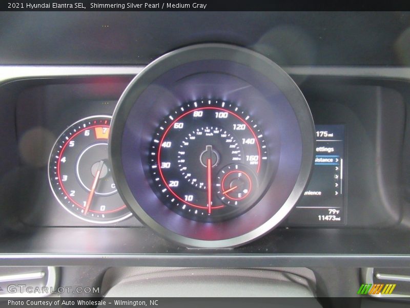 Shimmering Silver Pearl / Medium Gray 2021 Hyundai Elantra SEL