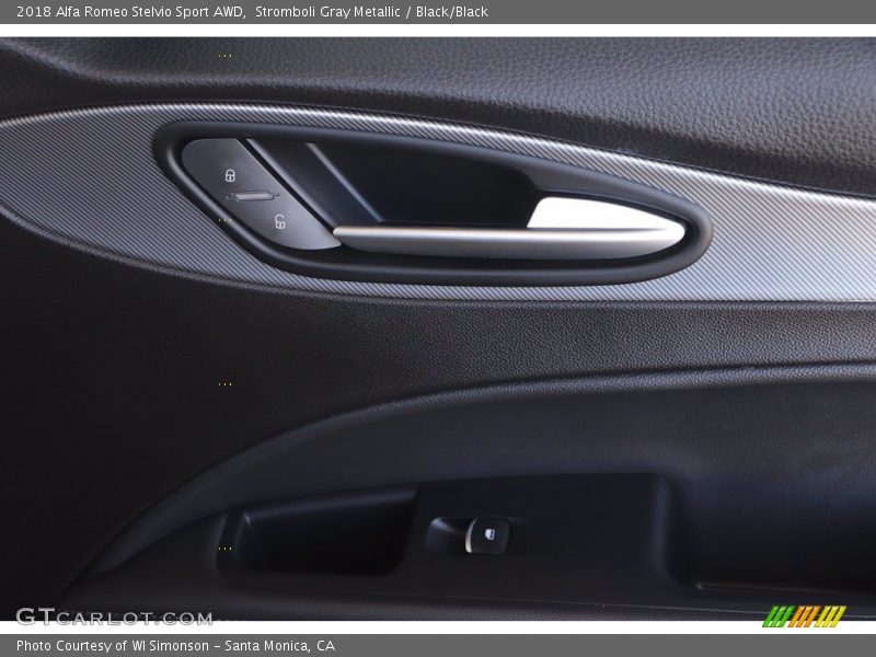 Stromboli Gray Metallic / Black/Black 2018 Alfa Romeo Stelvio Sport AWD