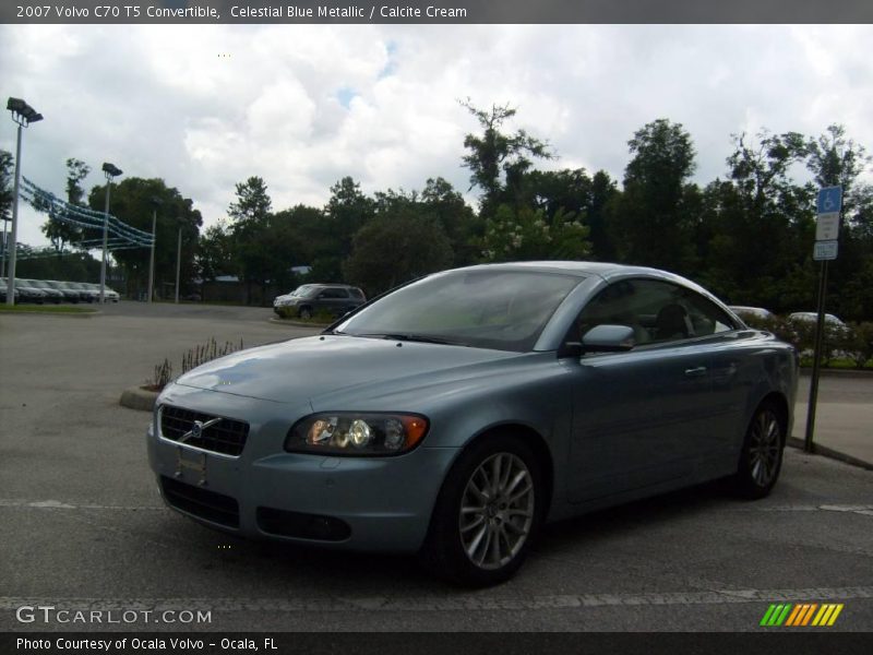 Celestial Blue Metallic / Calcite Cream 2007 Volvo C70 T5 Convertible