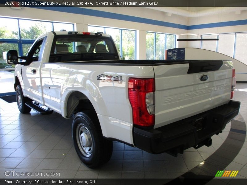 Oxford White / Medium Earth Gray 2020 Ford F250 Super Duty XL Regular Cab 4x4
