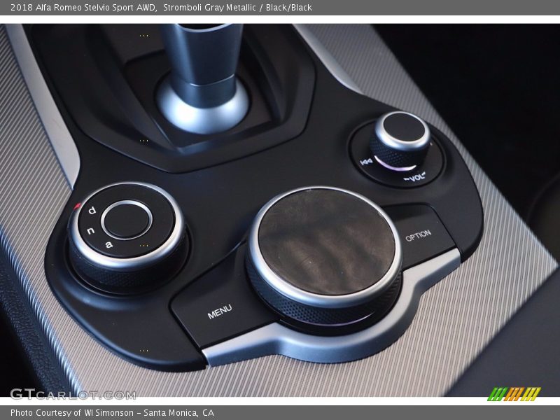 Stromboli Gray Metallic / Black/Black 2018 Alfa Romeo Stelvio Sport AWD