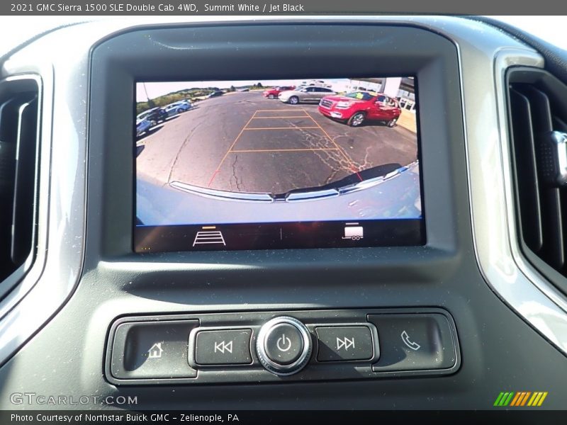 Summit White / Jet Black 2021 GMC Sierra 1500 SLE Double Cab 4WD