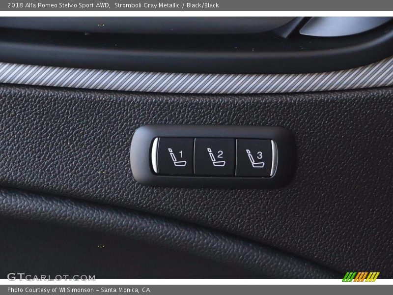 Stromboli Gray Metallic / Black/Black 2018 Alfa Romeo Stelvio Sport AWD
