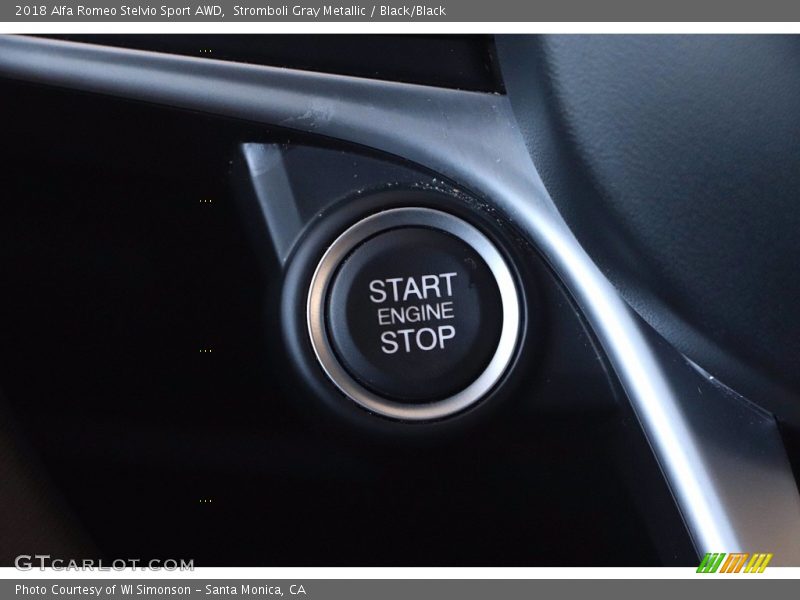 Stromboli Gray Metallic / Black/Black 2018 Alfa Romeo Stelvio Sport AWD
