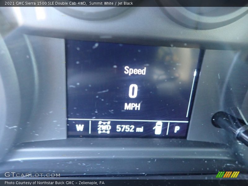 Summit White / Jet Black 2021 GMC Sierra 1500 SLE Double Cab 4WD