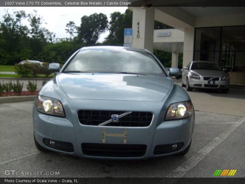 Celestial Blue Metallic / Calcite Cream 2007 Volvo C70 T5 Convertible