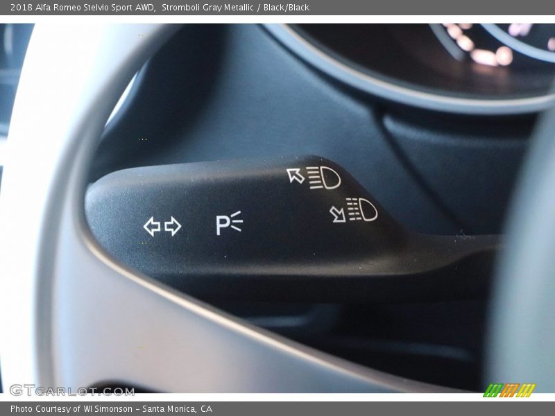 Stromboli Gray Metallic / Black/Black 2018 Alfa Romeo Stelvio Sport AWD