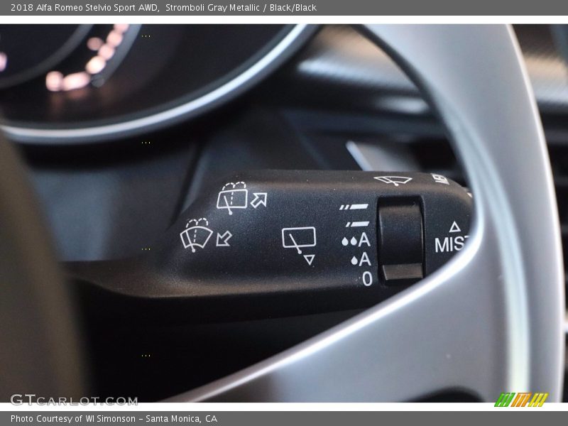 Stromboli Gray Metallic / Black/Black 2018 Alfa Romeo Stelvio Sport AWD