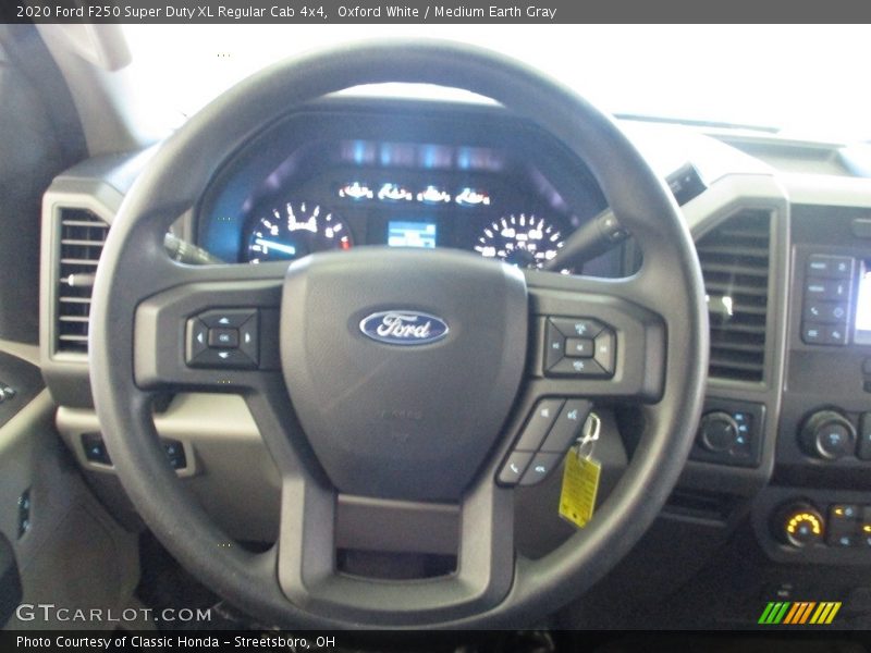 Oxford White / Medium Earth Gray 2020 Ford F250 Super Duty XL Regular Cab 4x4