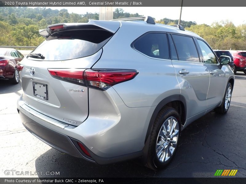 Celestial Silver Metallic / Black 2020 Toyota Highlander Hybrid Limited AWD