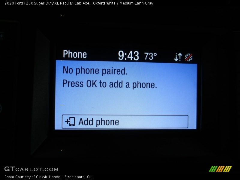 Oxford White / Medium Earth Gray 2020 Ford F250 Super Duty XL Regular Cab 4x4