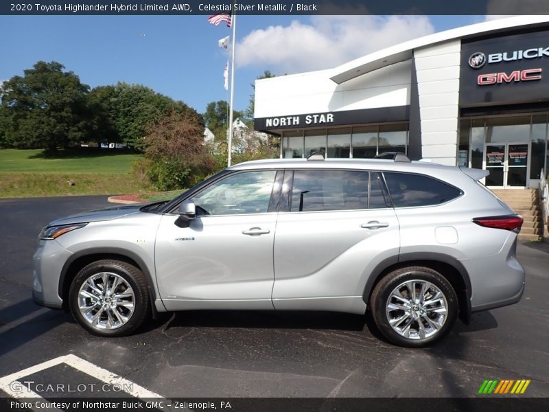 Celestial Silver Metallic / Black 2020 Toyota Highlander Hybrid Limited AWD