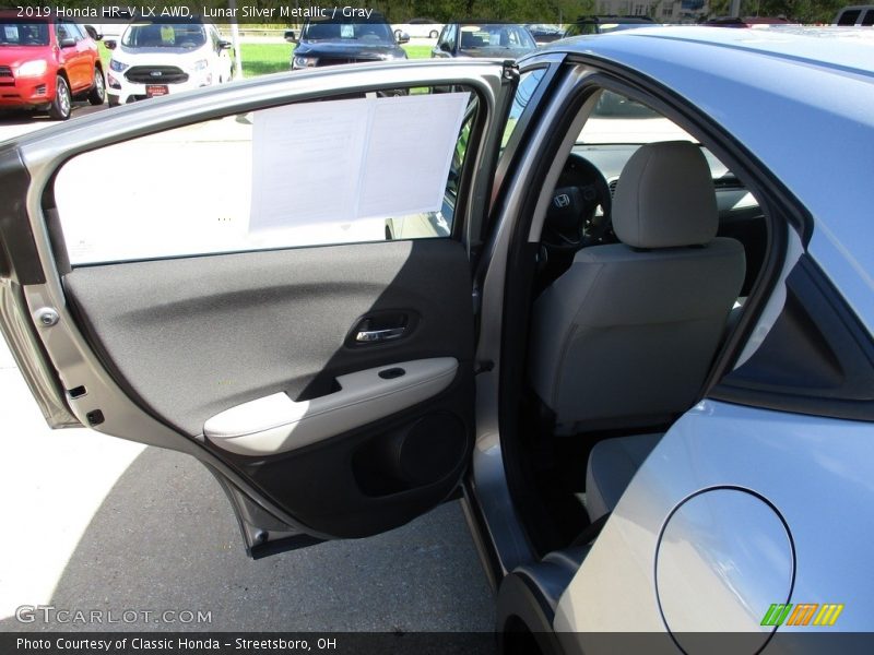 Lunar Silver Metallic / Gray 2019 Honda HR-V LX AWD