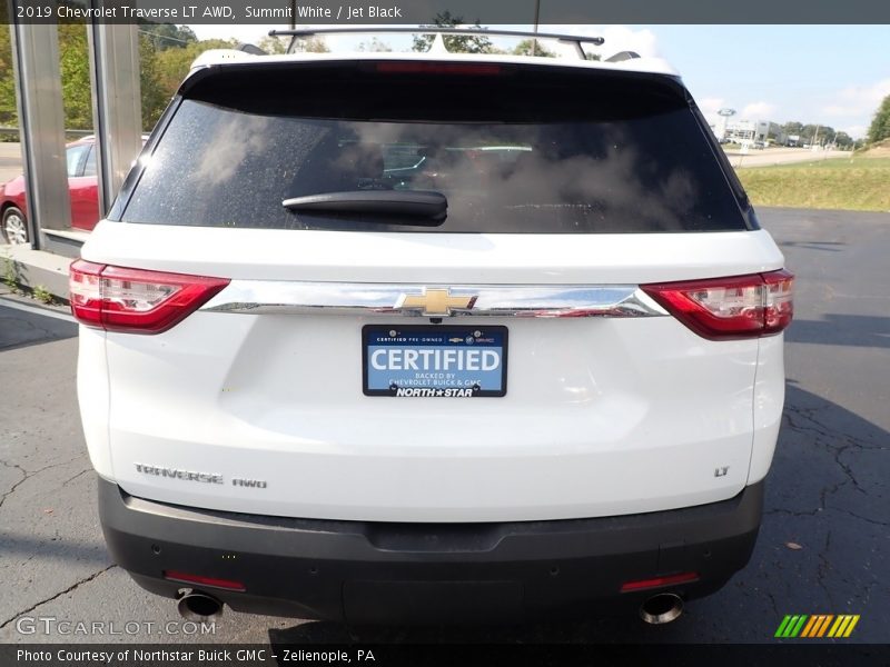 Summit White / Jet Black 2019 Chevrolet Traverse LT AWD