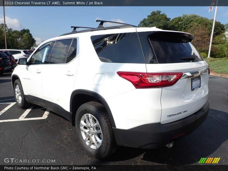 Summit White / Jet Black 2019 Chevrolet Traverse LT AWD