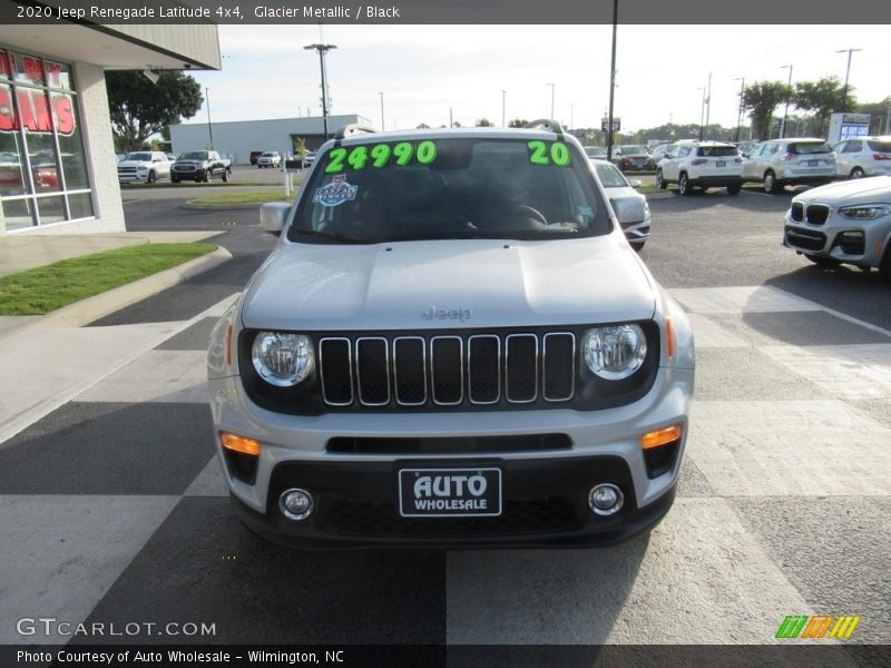 Glacier Metallic / Black 2020 Jeep Renegade Latitude 4x4