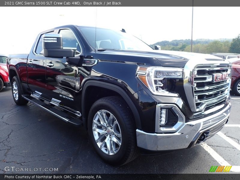 Onyx Black / Jet Black 2021 GMC Sierra 1500 SLT Crew Cab 4WD