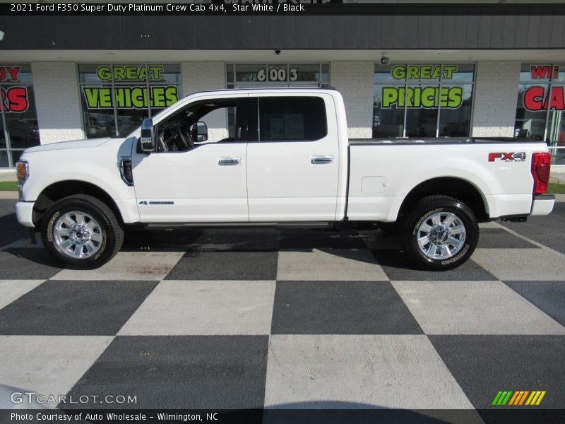 Star White / Black 2021 Ford F350 Super Duty Platinum Crew Cab 4x4
