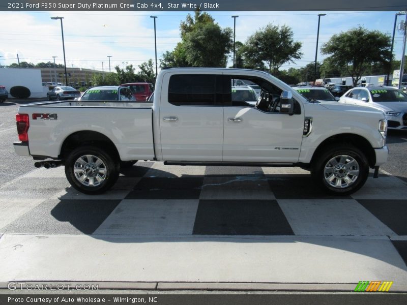 Star White / Black 2021 Ford F350 Super Duty Platinum Crew Cab 4x4