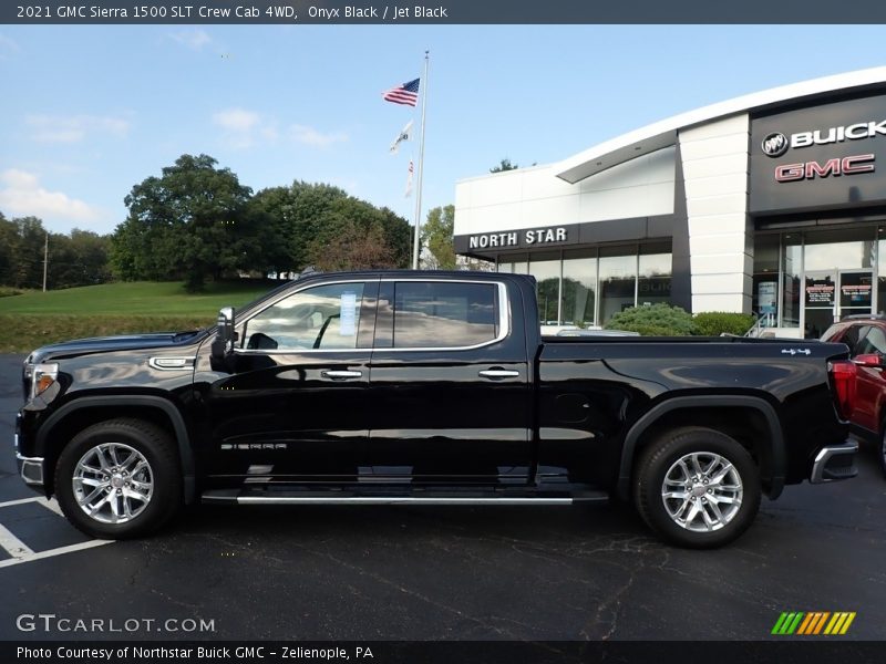 Onyx Black / Jet Black 2021 GMC Sierra 1500 SLT Crew Cab 4WD