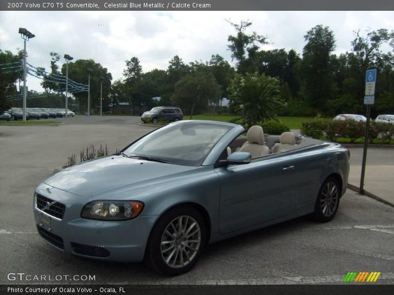 Celestial Blue Metallic / Calcite Cream 2007 Volvo C70 T5 Convertible