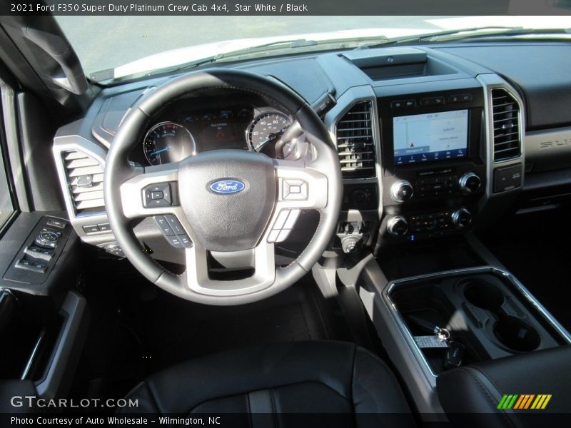 Star White / Black 2021 Ford F350 Super Duty Platinum Crew Cab 4x4