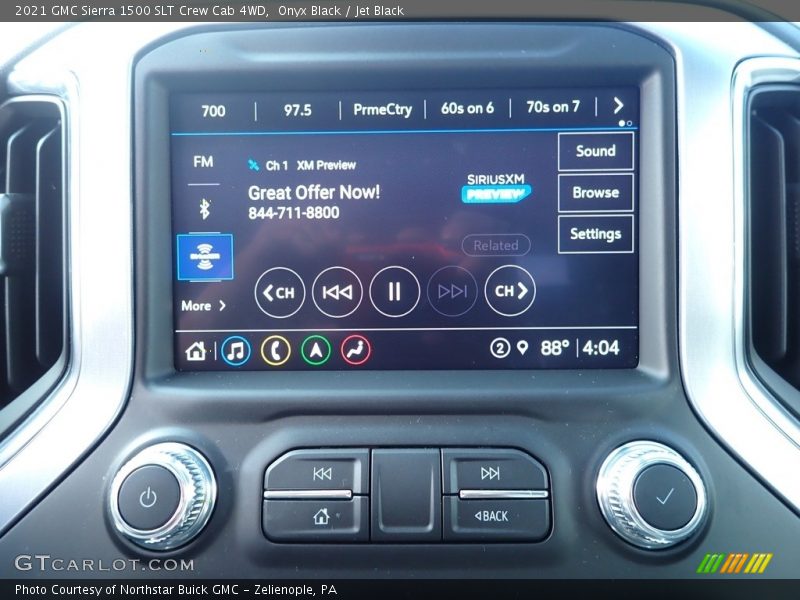 Onyx Black / Jet Black 2021 GMC Sierra 1500 SLT Crew Cab 4WD
