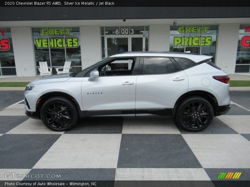 Silver Ice Metallic / Jet Black 2020 Chevrolet Blazer RS AWD