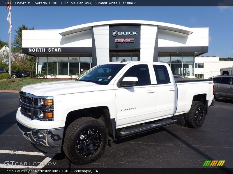 Summit White / Jet Black 2015 Chevrolet Silverado 1500 LT Double Cab 4x4