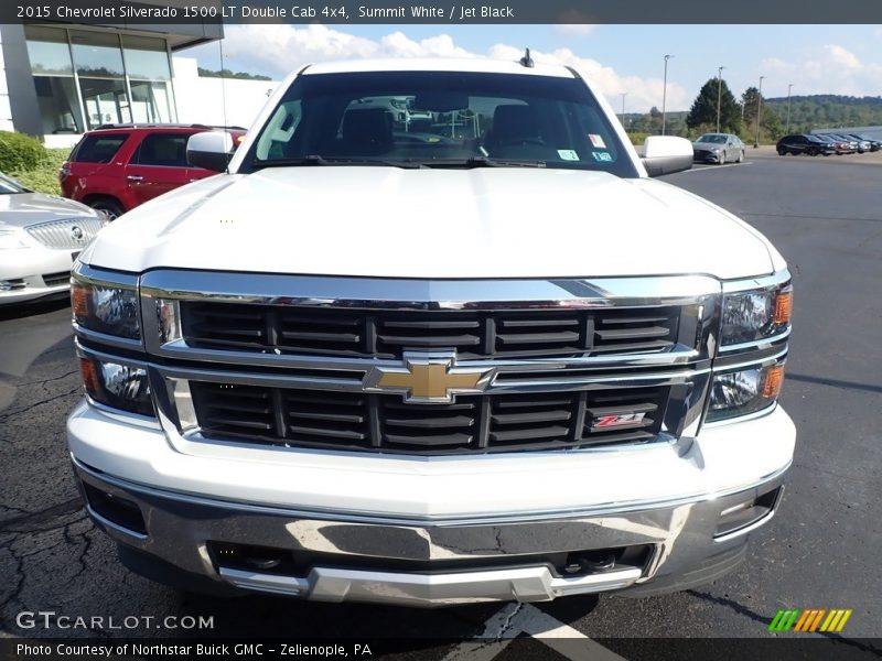 Summit White / Jet Black 2015 Chevrolet Silverado 1500 LT Double Cab 4x4