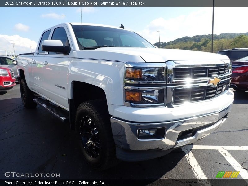 Summit White / Jet Black 2015 Chevrolet Silverado 1500 LT Double Cab 4x4