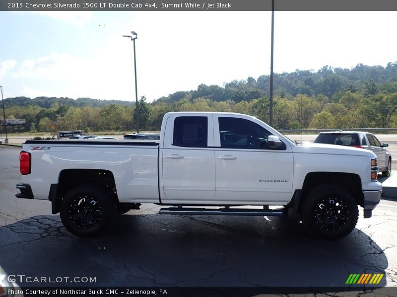 Summit White / Jet Black 2015 Chevrolet Silverado 1500 LT Double Cab 4x4