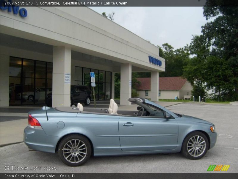 Celestial Blue Metallic / Calcite Cream 2007 Volvo C70 T5 Convertible