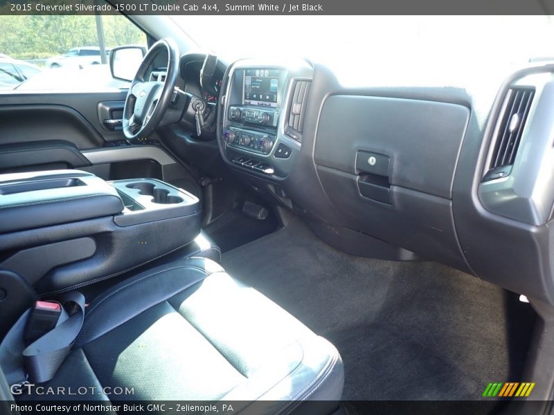 Summit White / Jet Black 2015 Chevrolet Silverado 1500 LT Double Cab 4x4