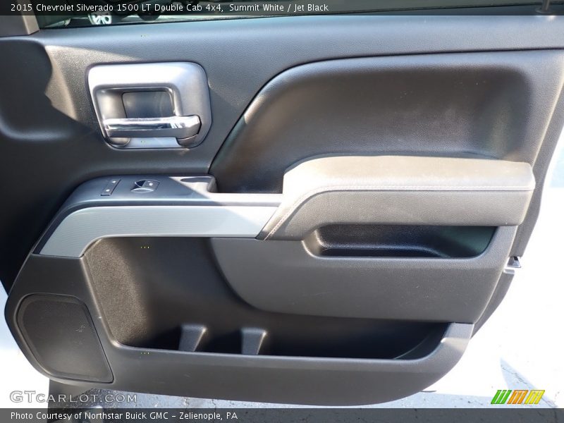 Summit White / Jet Black 2015 Chevrolet Silverado 1500 LT Double Cab 4x4