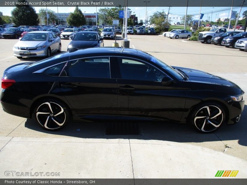 Crystal Black Pearl / Black 2018 Honda Accord Sport Sedan