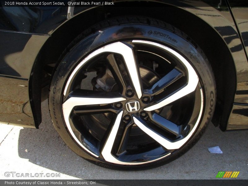 Crystal Black Pearl / Black 2018 Honda Accord Sport Sedan