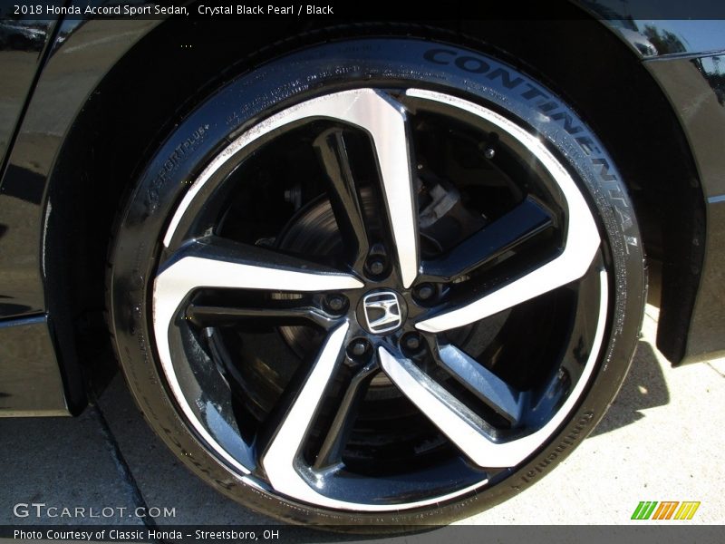 Crystal Black Pearl / Black 2018 Honda Accord Sport Sedan