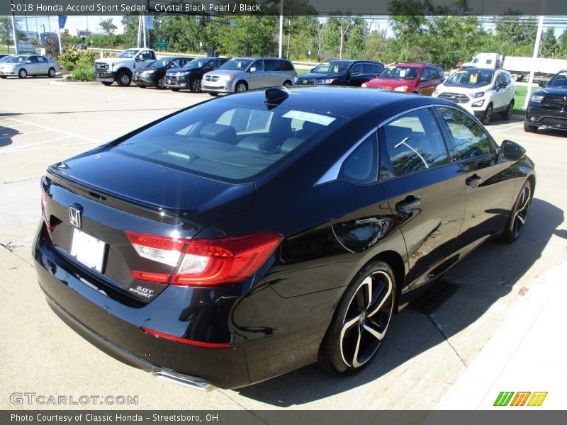 Crystal Black Pearl / Black 2018 Honda Accord Sport Sedan