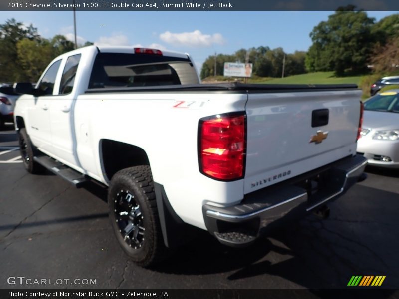 Summit White / Jet Black 2015 Chevrolet Silverado 1500 LT Double Cab 4x4