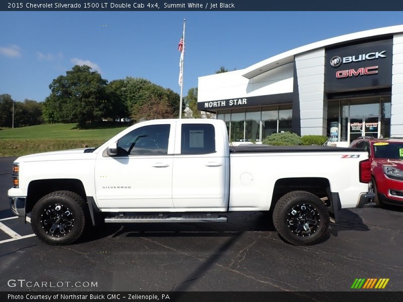 Summit White / Jet Black 2015 Chevrolet Silverado 1500 LT Double Cab 4x4