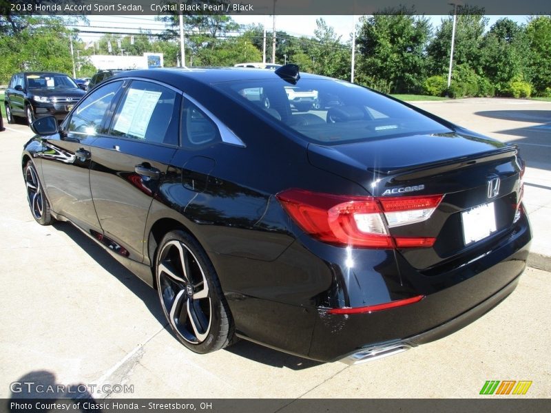 Crystal Black Pearl / Black 2018 Honda Accord Sport Sedan