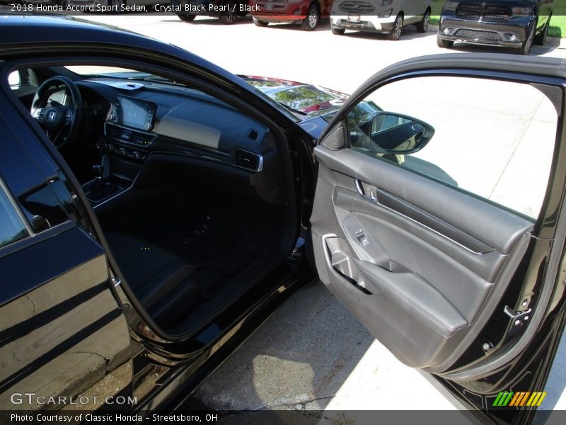Crystal Black Pearl / Black 2018 Honda Accord Sport Sedan