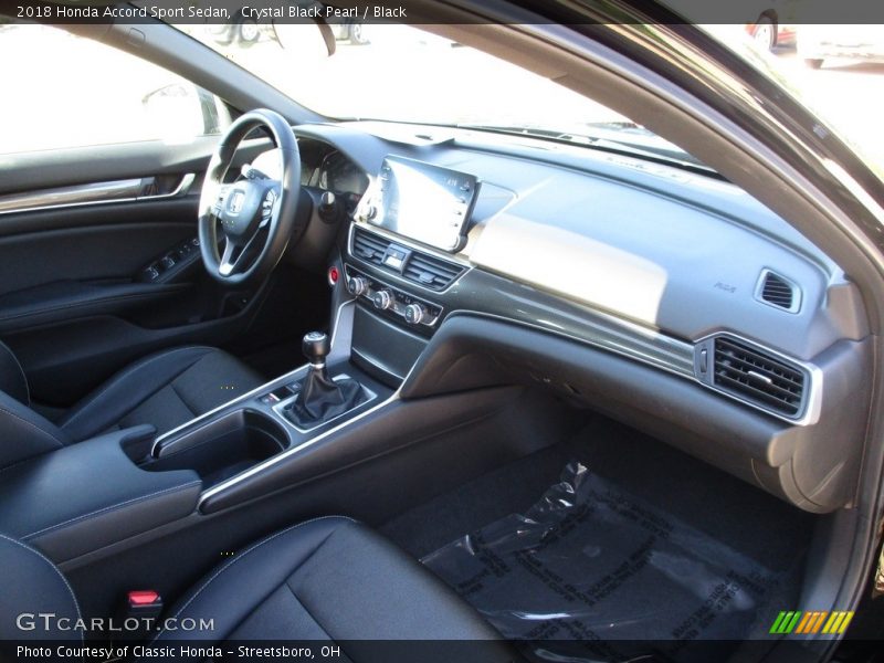 Crystal Black Pearl / Black 2018 Honda Accord Sport Sedan