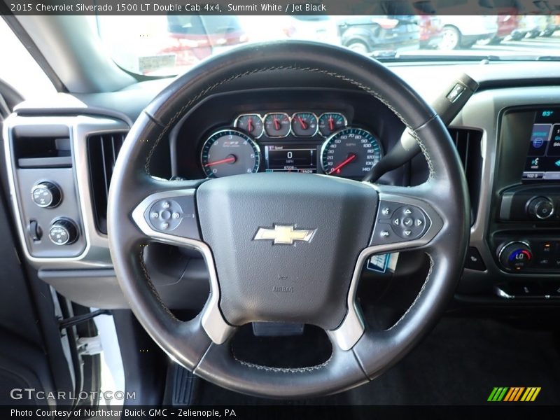 Summit White / Jet Black 2015 Chevrolet Silverado 1500 LT Double Cab 4x4
